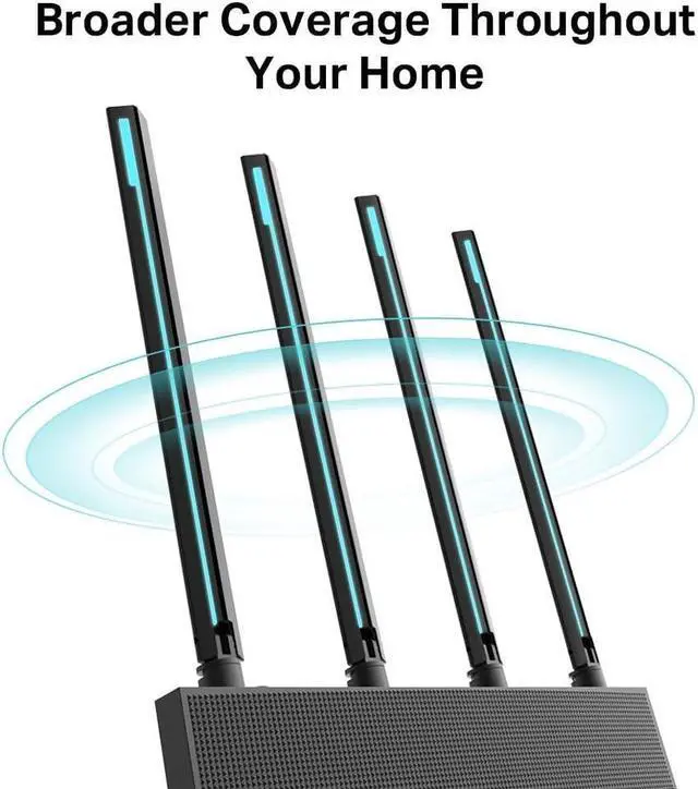 Alt view image 7 of 7 - TP-Link AC1900 Wireless MU-MIMO WiFi Router - Dual Band Gigabit Wireless Internet Routers for Home, Parental Contorls & QS, Beamforming (Archer C80)