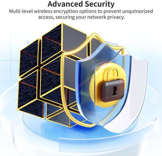 Alt view image 5 of 6 - Dbit N300 Easy Setup Wireless Wi-Fi Router Smart Home Internet Router - 2 x High Power Antennas, 4 x Fast Ethernet Ports, Supports Wireless Repeater, WISP Mode (T1 Pro)