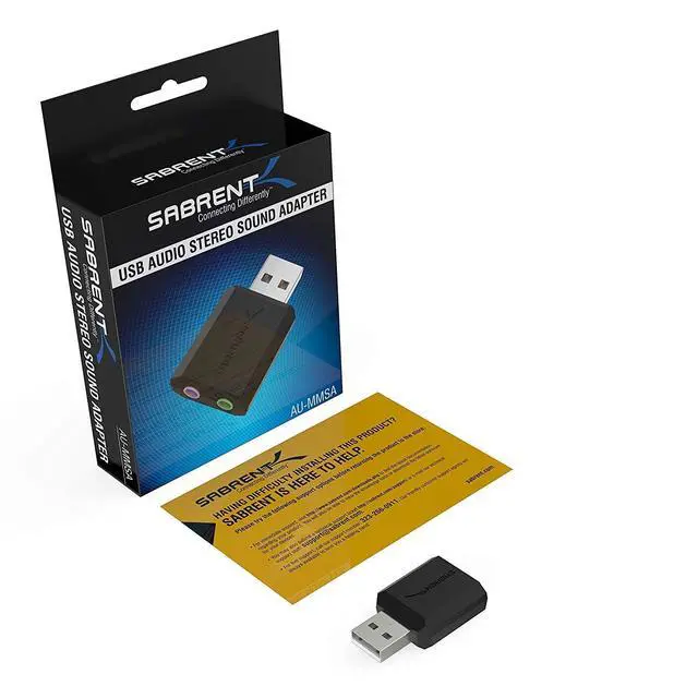 Alt view image 6 of 7 - USB External Stereo Sound Adapter for Windows and Mac. Plug and Play No Drivers Needed. (AU-MMSA)