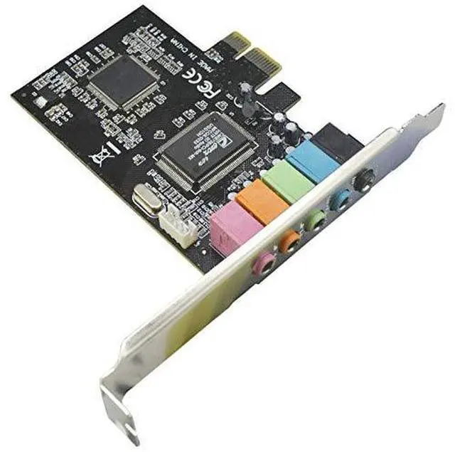 Alt view image 2 of 5 - PCIe 5.1 Internal Sound Card for PC, Windows 7, 3D Stereo Audio Card, CMI8738 Chip, PCI Express Adapter