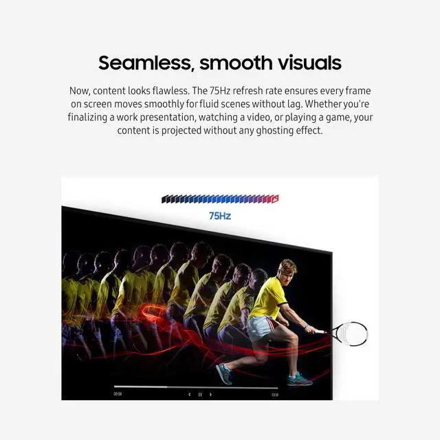 Alt view image 17 of 17 - SAMSUNG S32B304NWN 32" S30B AMD FreeSync 75Hz Borderless with DP Cable Flat Monitor