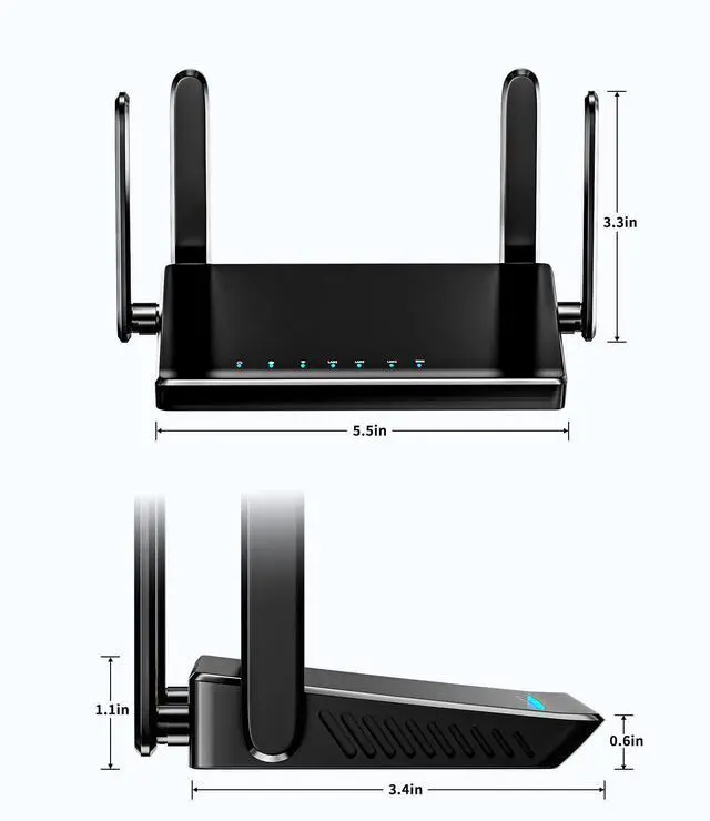Alt view image 5 of 6 - KKH 2.4ghz WiFi Router, Portable Travel Easy Setup Wireless Internet Network Pocket-Sized Long Range Wi-Fi Routers, High Speed up to 300mbps for Hotel Home Smart TV PC Computer Phone Gaming