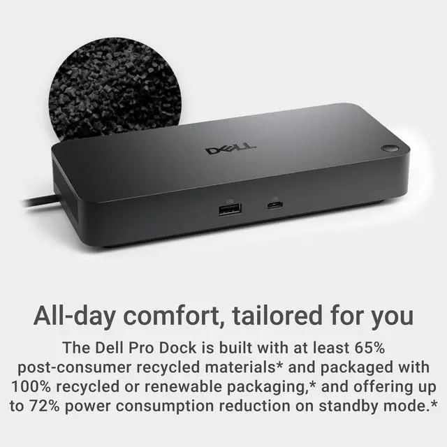 Alt view image 5 of 7 - Pro Dock WD25 - USB Type-C with DP Alt Mode Connector, DisplayPort/HDMI/USB 3.2 Gen2 Connectivity, Up to 100-Watt Power delivery - Black