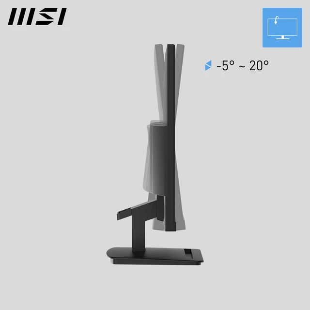 Alt view image 7 of 7 - PRO MP243L E14 24-inch IPS 1920 x 1080 (FHD) Gaming Office Monitor, 144Hz, Free-Synch, HDR Ready, HDMI, VGA Port,VESA Mountable, Tilt, 4-Side Slim Bezel,1ms, Black