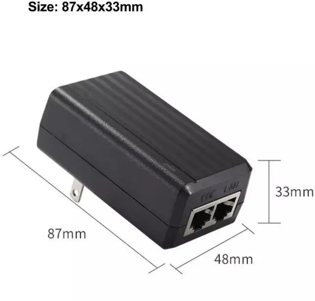 Alt view image 5 of 6 - 24volt Gigabit POE Injector, 24V 24W Passive PoE Adapter Replace of Ubiquiti POE-24-12W-G, POE-24-24W-G, POE-24-24W, for TP-Link TL-PoE2412G and Mikrotik Devices