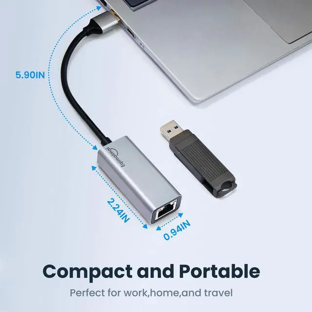 Alt view image 6 of 7 - USB A to ethernet AdapterUSB 3.0 Gigabit to ethernet Adapter Compatibility 100/1000MBPS,Compatible with Windows, Mac OS, Linux, PC, Laptops, and More