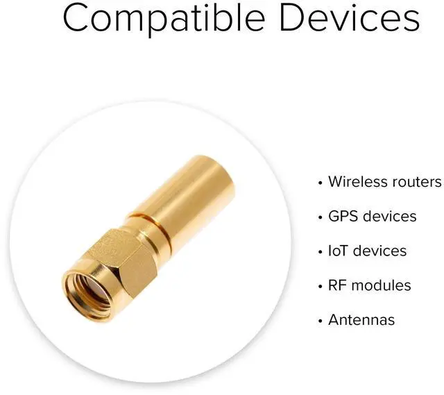 Alt view image 2 of 4 - Lumenzi SMA Male Crimp Connector for LMR-240 Coaxial Cable  High-Performance Connector  10 Pcs Pack