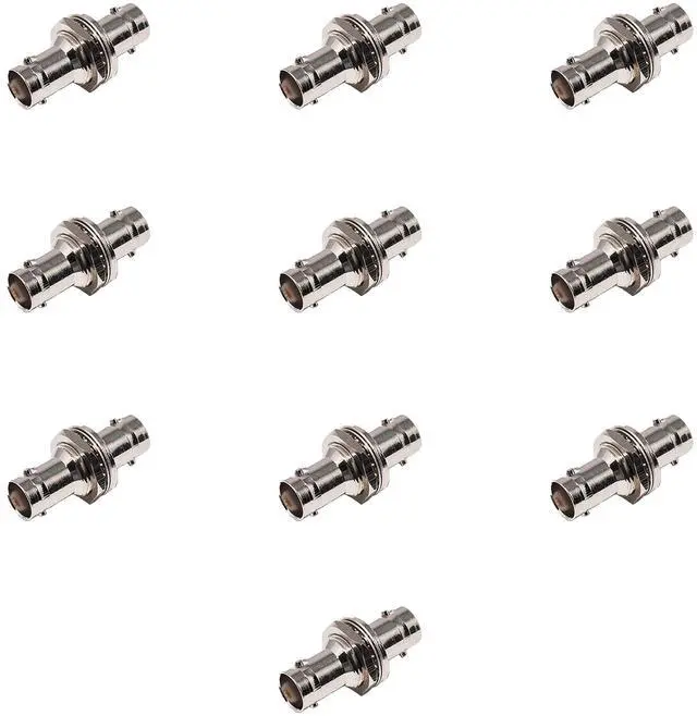 Main image of Lumenzi BNC Female to BNC Female Isolated Bulkhead Adapter for Coaxial Cables  High-Quality and Durable  10 Pcs Pack