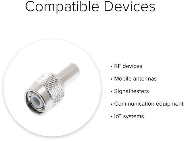 Alt view image 4 of 4 - Lumenzi BNC Male Crimp Connector for LMR-240 Coaxial Cable  Heavy-Duty & Easy to Use  10 Pcs Pack