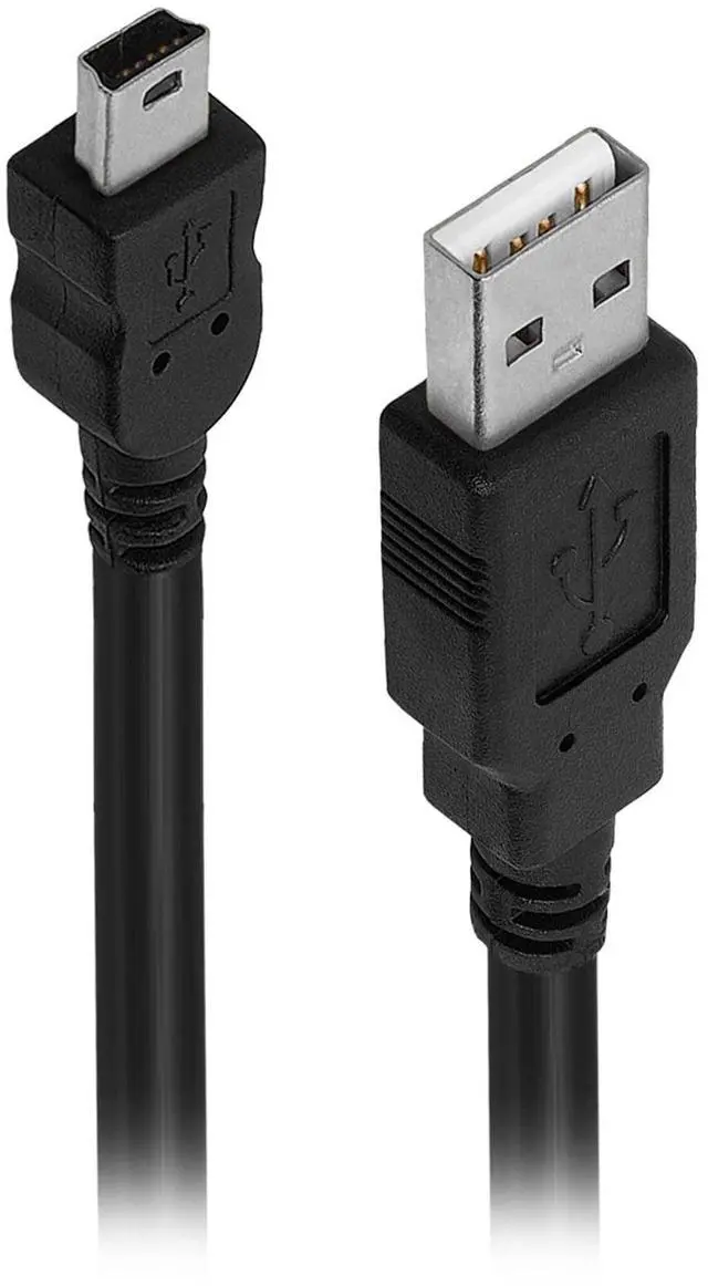 Main image of Lumenzi USB Data Cable A-Male to Mini 5 Pin USB Male | High-Speed USB Cable for Data Transfer, Cameras, GPS Devices, and MP3 Players - 3 FT