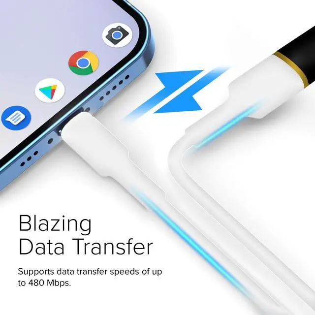 Alt view image 5 of 6 - Lumenzi USB 2.0 Micro USB to A Female OTG Adapter Cable | Compact On-the-Go Data Transfer Cord for Smartphones, Tablets, and USB Devices - 6 IN