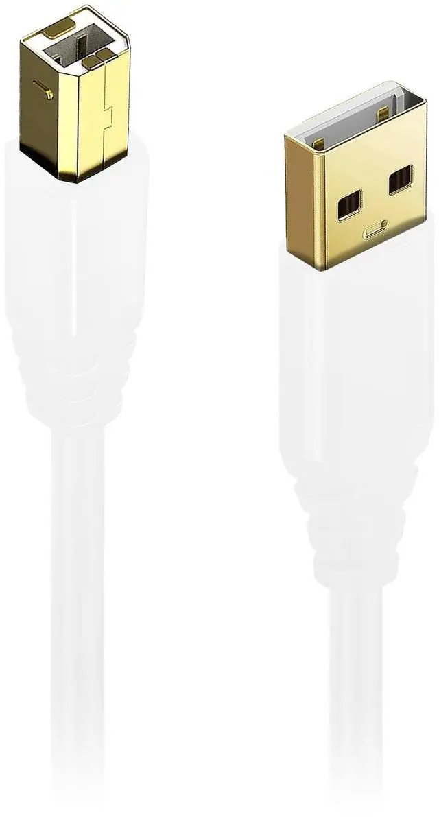 Main image of Lumenzi USB 2.0 A to B Cable Male to Male | High-Speed Printer Cable, Data Transfer Cord, Durable USB Connector for PC, Laptop, Printer, Scanner, and Hard Drive - 16.5 FT