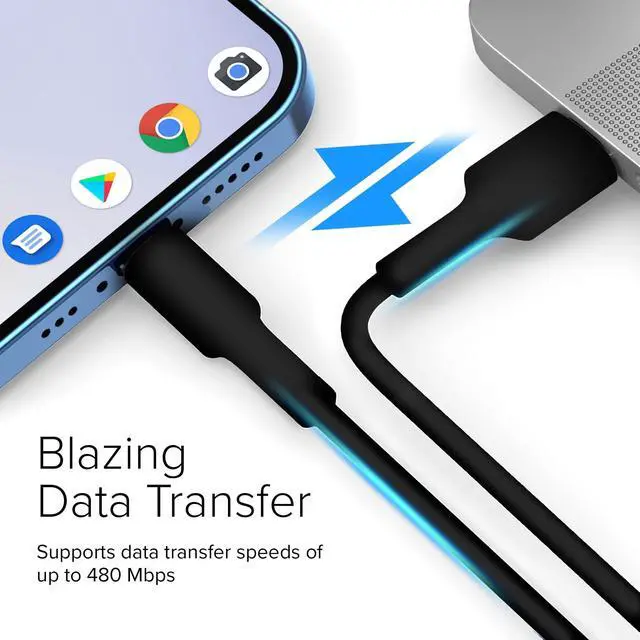 Alt view image 5 of 5 - Lumenzi USB A to Mini 5 Pin USB Male Cable | Durable High-Speed Data Transfer Cord for Digital Cameras, GPS, and Portable Devices - 6 FT
