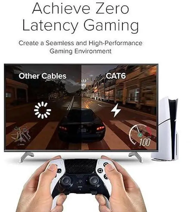Alt view image 5 of 7 - Lumenzi Cat 5e Ethernet Cable 0.5 FT in Grey 6 Pack UTP 1 Gbps Speed Network Short Round Direct Burial Bare Copper LAN Patch Cable for Router Gaming PS5 XBOX Printer Computer CCTV Camera