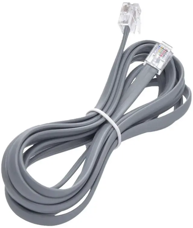 Main image of Lumenzi Versatile 6 Conductor RJ12 Line Cord - Reverse Cable for Efficient Connectivity - 6P6C - Crossed Pinout - 3 FT