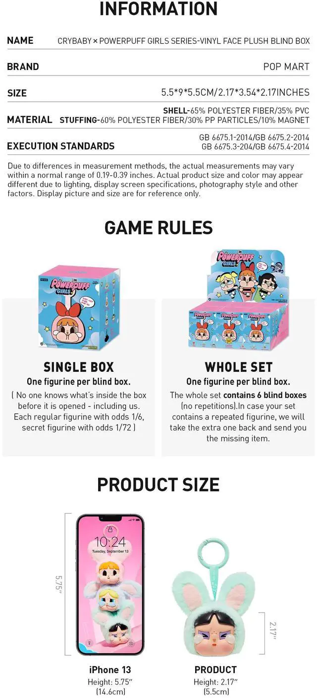 Alt view image 5 of 6 - Crybaby Powerpuff Girls Plush toy