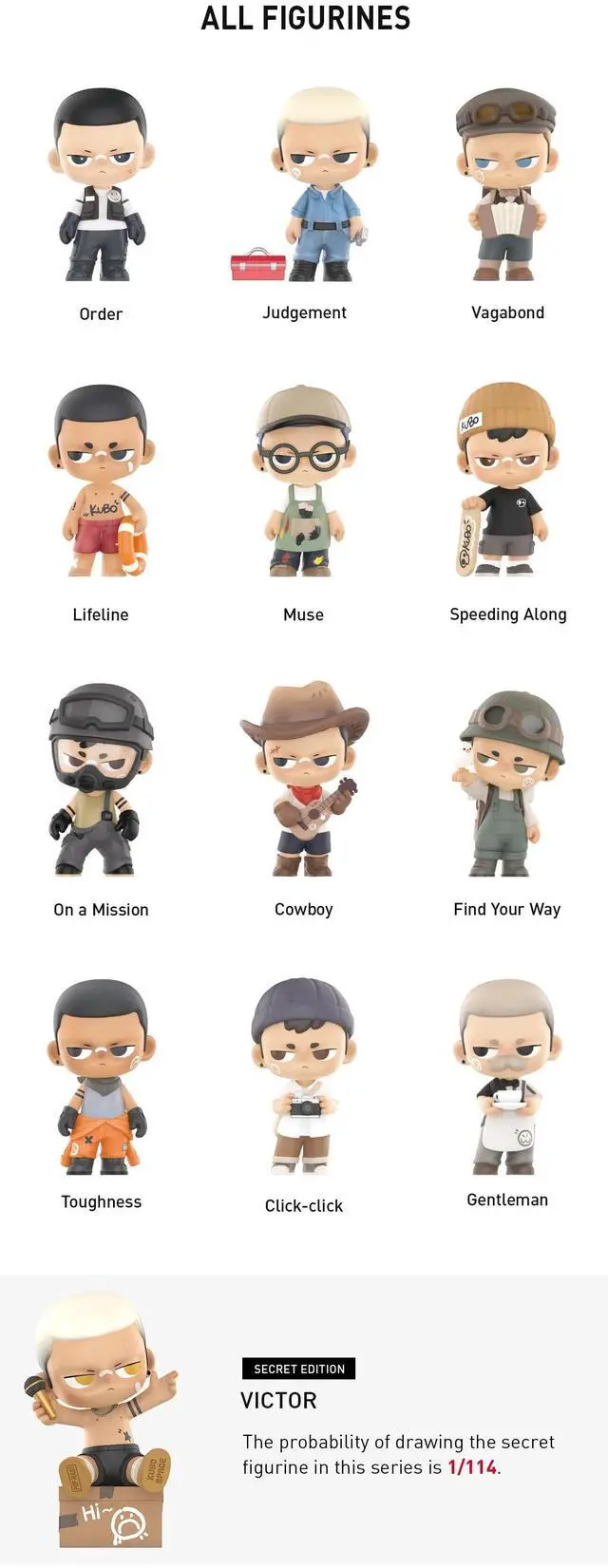 Alt view image 2 of 3 - POP MART: KUBO Walks of Life Series  - 1 Blind Box