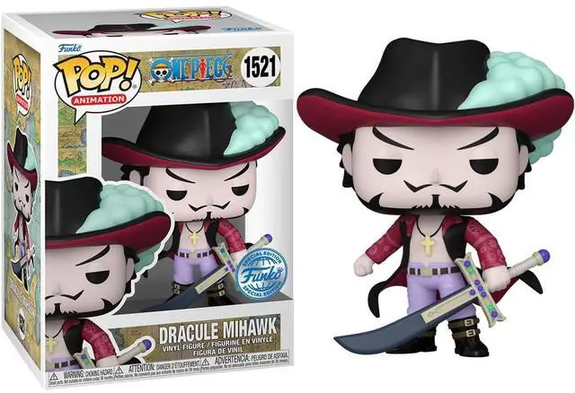Main image of Funko POP! One Piece - Dracule Mihawk Vinyl Figure #1521 Special Edition Exclusive