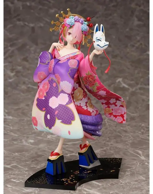 Alt view image 2 of 6 - FuRyu: Re:Zero Starting Life in Another World - Ram (Parade of the Oiran Dochu Ver.) 1/7 Scale Figure