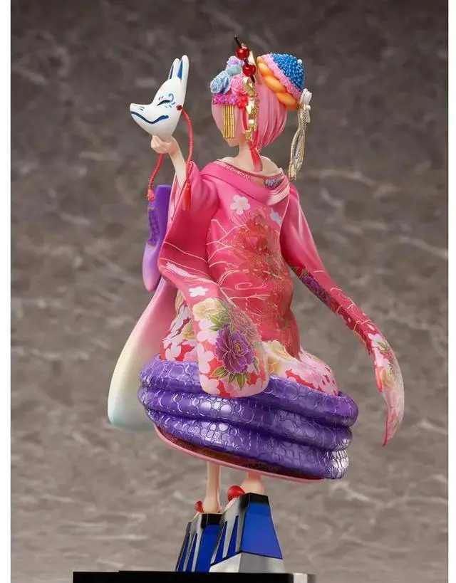 Alt view image 4 of 6 - FuRyu: Re:Zero Starting Life in Another World - Ram (Parade of the Oiran Dochu Ver.) 1/7 Scale Figure
