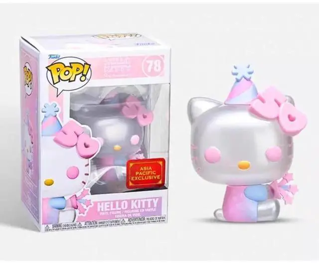 Alt view image 2 of 2 - Funko POP! Sanrio: Hello Kitty 50th Anniversary - Hello Kitty with Party Hat Vinyl Figure #78 Asia Pacific Exclusive