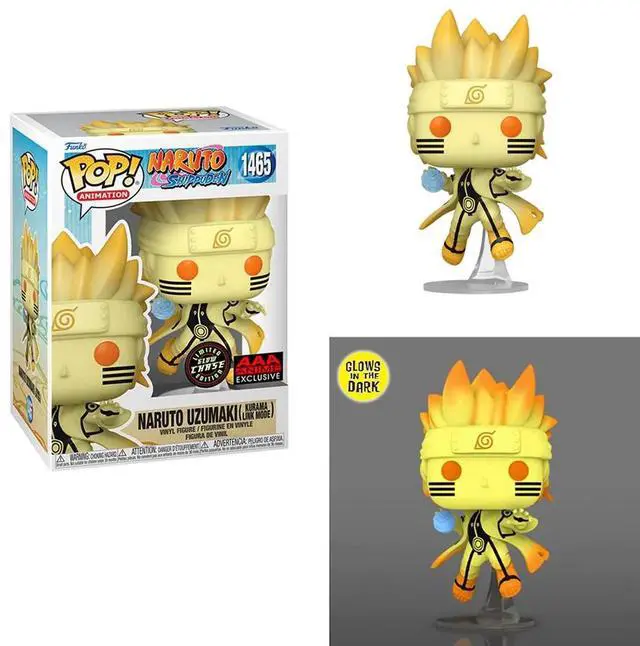 Alt view image 2 of 3 - Funko POP! Naruto Shippuden - Naruto Uzumaki (Kurama Link Mode) Vinyl Figure #1465 AAA Anime Exclusive