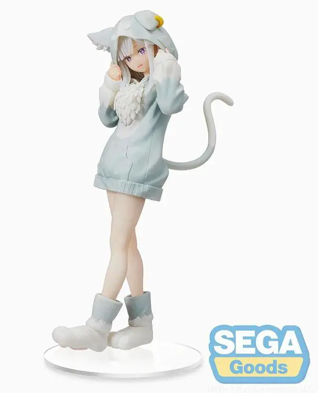 Alt view image 3 of 4 - SEGA: Re:Zero Starting Life in Another World - Emilia (The Great Spirit Puck) SPM Figure