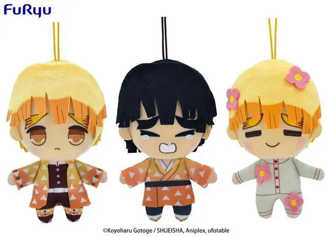 Main image of FuRyu: Demon Slayer: Kimetsu no Yaiba - Toy Plush Set Vol. 5 - Zenitsu Agatsuma