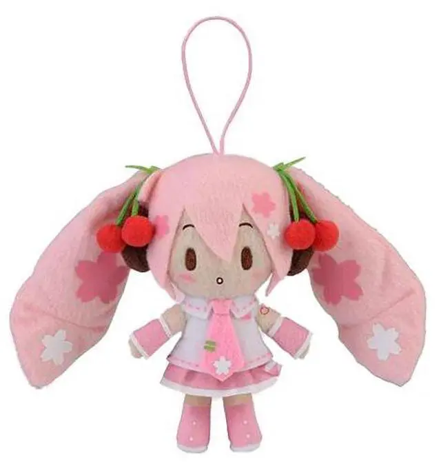 Main image of SEGA: Vocaloid - Sakura Miku (Blank Look) MP Fluffy Mascot Plush