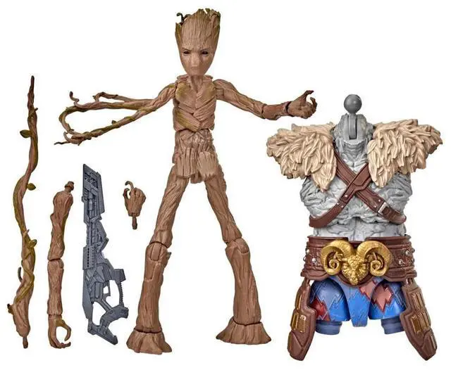 Alt view image 2 of 6 - Marvel Legends: Thor: Love and Thunder - Groot 6-Inch Action Figure (Korg Build-A-Figure)