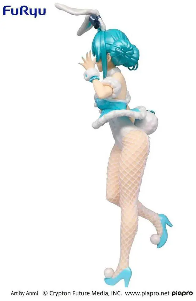 Alt view image 3 of 6 - FuRyu: BiCute Bunnies - Hatsune Miku White Rabbit (Pearl Color Ver.) Figure