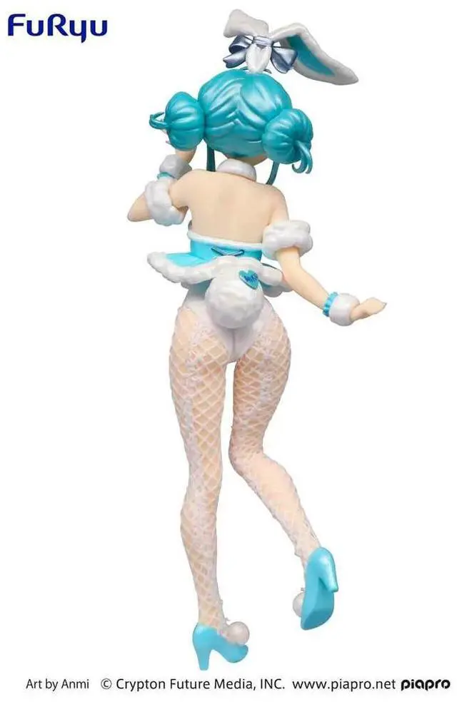 Alt view image 5 of 6 - FuRyu: BiCute Bunnies - Hatsune Miku White Rabbit (Pearl Color Ver.) Figure