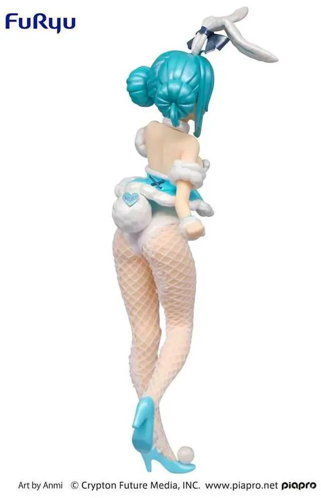 Alt view image 4 of 6 - FuRyu: BiCute Bunnies - Hatsune Miku White Rabbit (Pearl Color Ver.) Figure