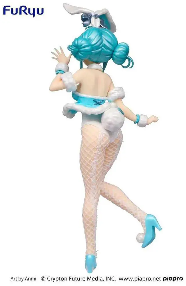 Alt view image 6 of 6 - FuRyu: BiCute Bunnies - Hatsune Miku White Rabbit (Pearl Color Ver.) Figure