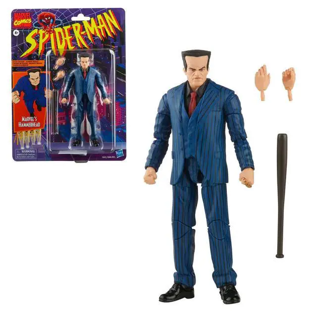 Alt view image 3 of 6 - Retro Marvel Legends: Spider-Man - Hammerhead 6-Inch Action Figure