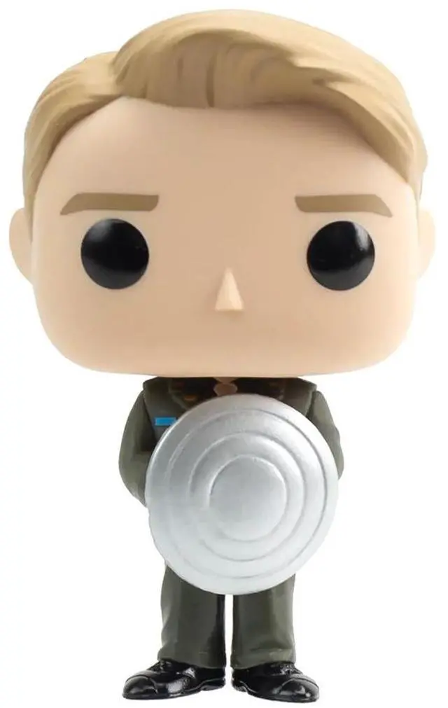 Alt view image 2 of 3 - Funko POP! Captain America: The First Avenger - Captain America with Prototype Shield Vinyl Figure #999 Entertainment Earth Exclusive
