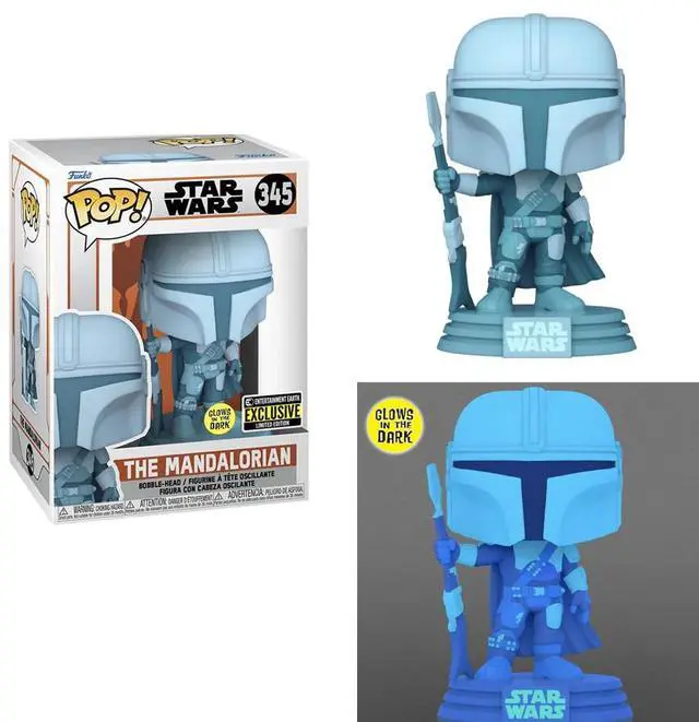 Alt view image 2 of 5 - Funko The Mandalorian - Glow in The Dark Exclusive 345