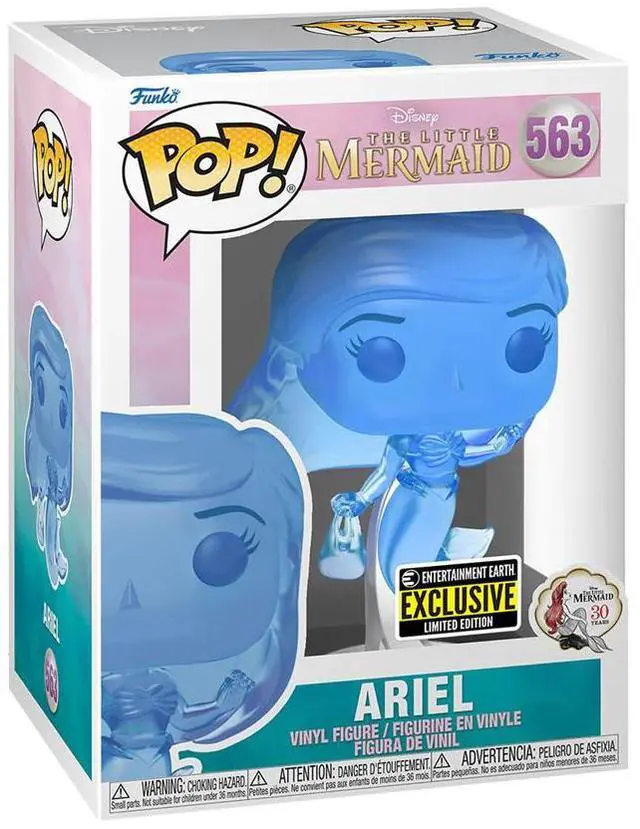 Alt view image 3 of 3 - Funko POP! The Little Mermaid - Ariel (Blue Translucent) Vinyl Figure #563 Entertainment Earth Exclusive