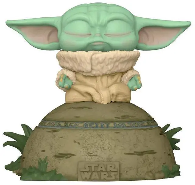 Alt view image 7 of 7 - FUNKO POP! DELUXE: Mandalorian- Grogu Using the Force