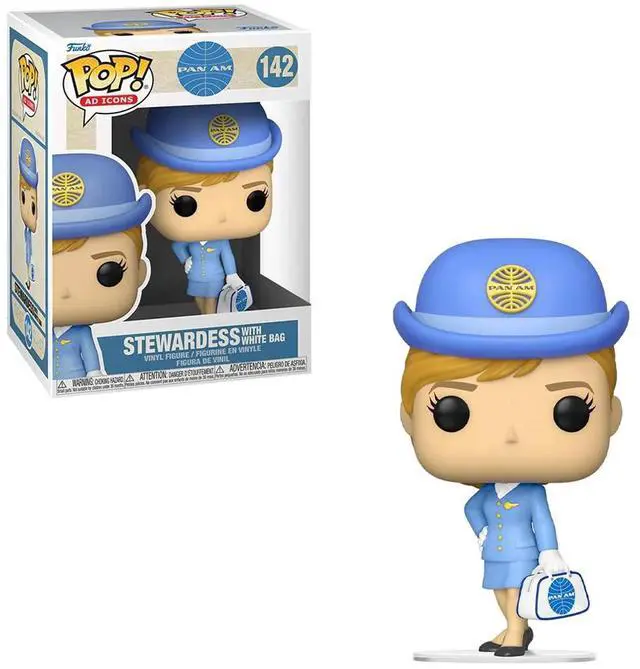 Alt view image 2 of 2 - FUNKO POP! AD ICONS: Pan Am- Stewardess w/ White Bag