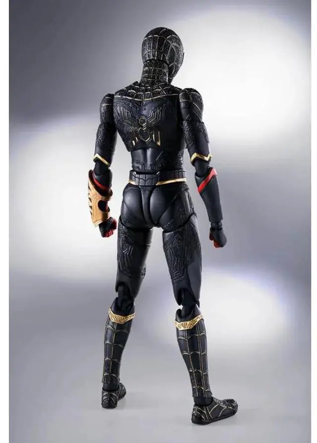 Alt view image 2 of 6 - Tamashii Nations S.H. Figuarts: Spider-Man: No Way Home - Spider-Man (Black & Gold Suit)