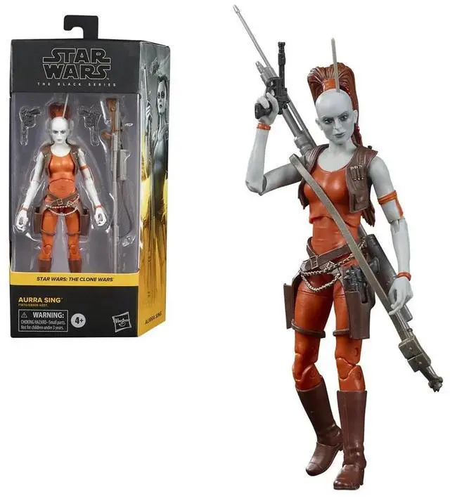 Main image of Star Wars: The Black Series - Aurra Sing (The Clone Wars) 6-Inch Action Figure