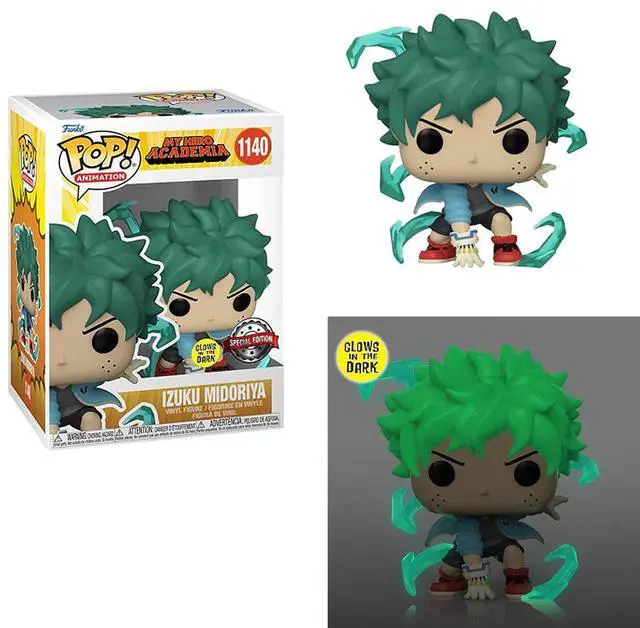 Main image of Funko POP! My Hero Academia - Izuku Midoriya with Gloves (Glow in the Dark) Vinyl Figure #1140 Special Edition Exclusive