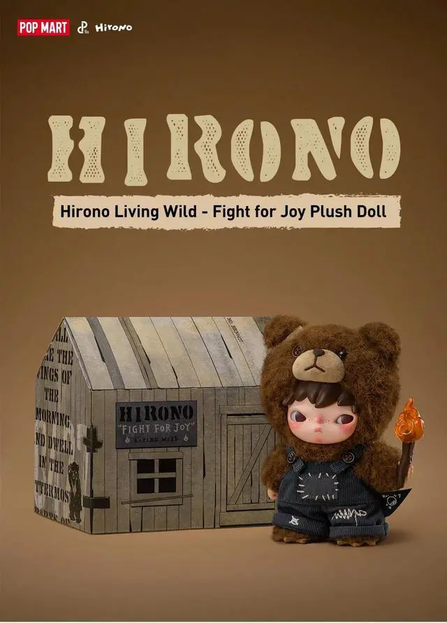 Alt view image 4 of 4 - POP MART: Hirono Living Wild-Fight for Joy Plush Doll