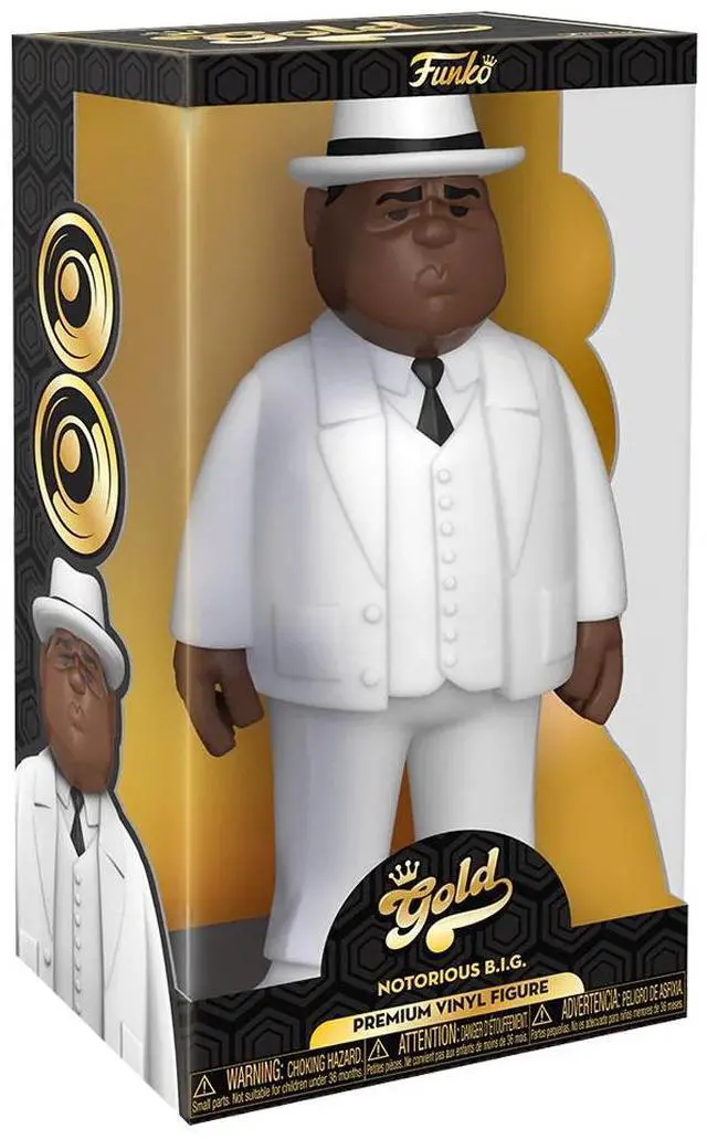 Alt view image 4 of 4 - Funko Gold Notorious B.I.G. Biggie Smalls White Suit 12 Inch Vinyl Figure