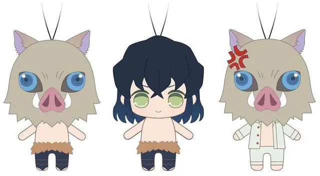 Main image of FuRyu: Demon Slayer: Kimetsu no Yaiba - Toy Plush Set Vol. 4 - Inosuke Hasibira