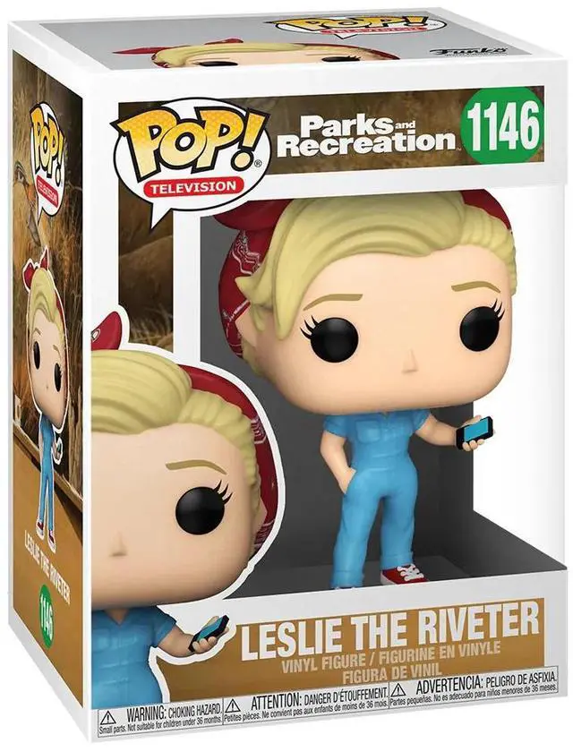 Alt view image 4 of 4 - FUNKO POP! TELEVISION: Parks & Recreation- Leslie the Riveter
