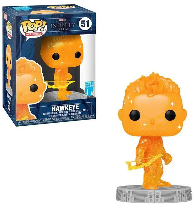Alt view image 5 of 7 - FUNKO POP! ARTIST SERIES: Infinity Saga- Hawkeye (Orange)