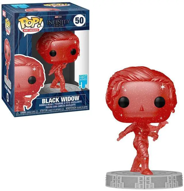 Alt view image 5 of 7 - FUNKO POP! ARTIST SERIES: Infinity Saga- Black Widow (Red)