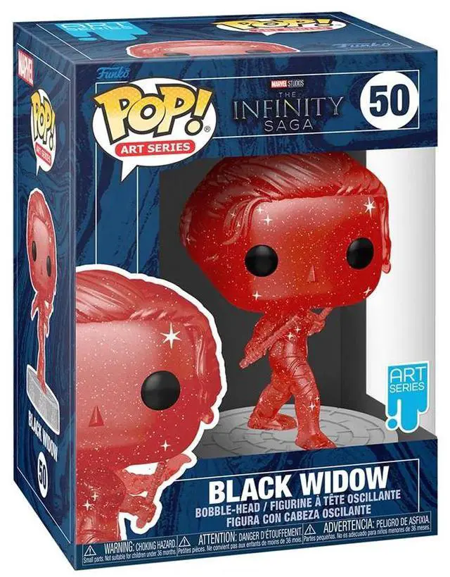 Alt view image 7 of 7 - FUNKO POP! ARTIST SERIES: Infinity Saga- Black Widow (Red)